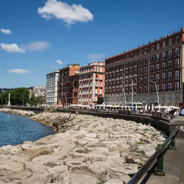 Naples, Italy October 12, 2018. Beautiful views of the Lungomare Caracciolo; Shutterstock ID 1528499639; purchase_order: 65050; job: poi; client: ; other: