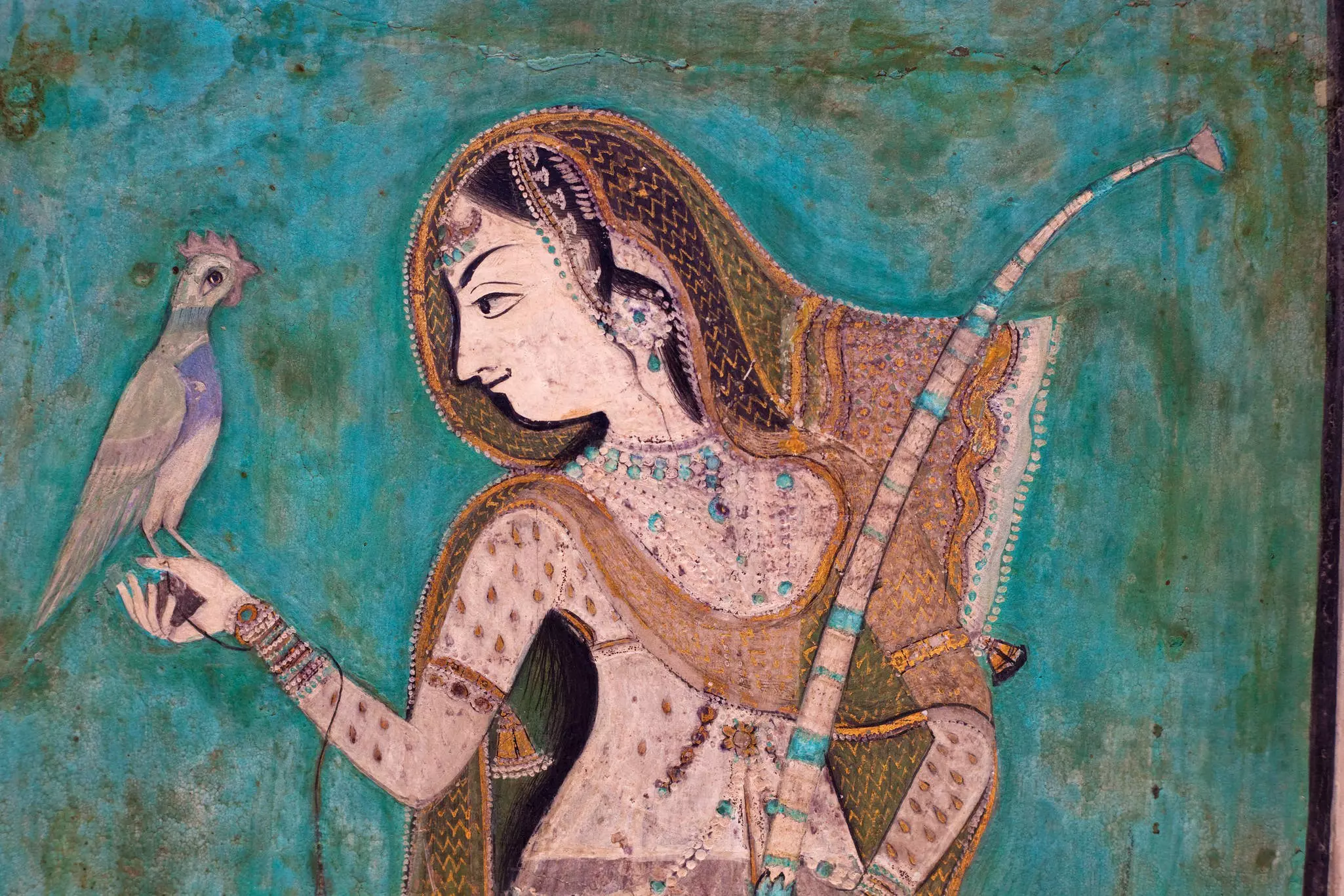 Bundi Palace Painting From Rajasthan, India