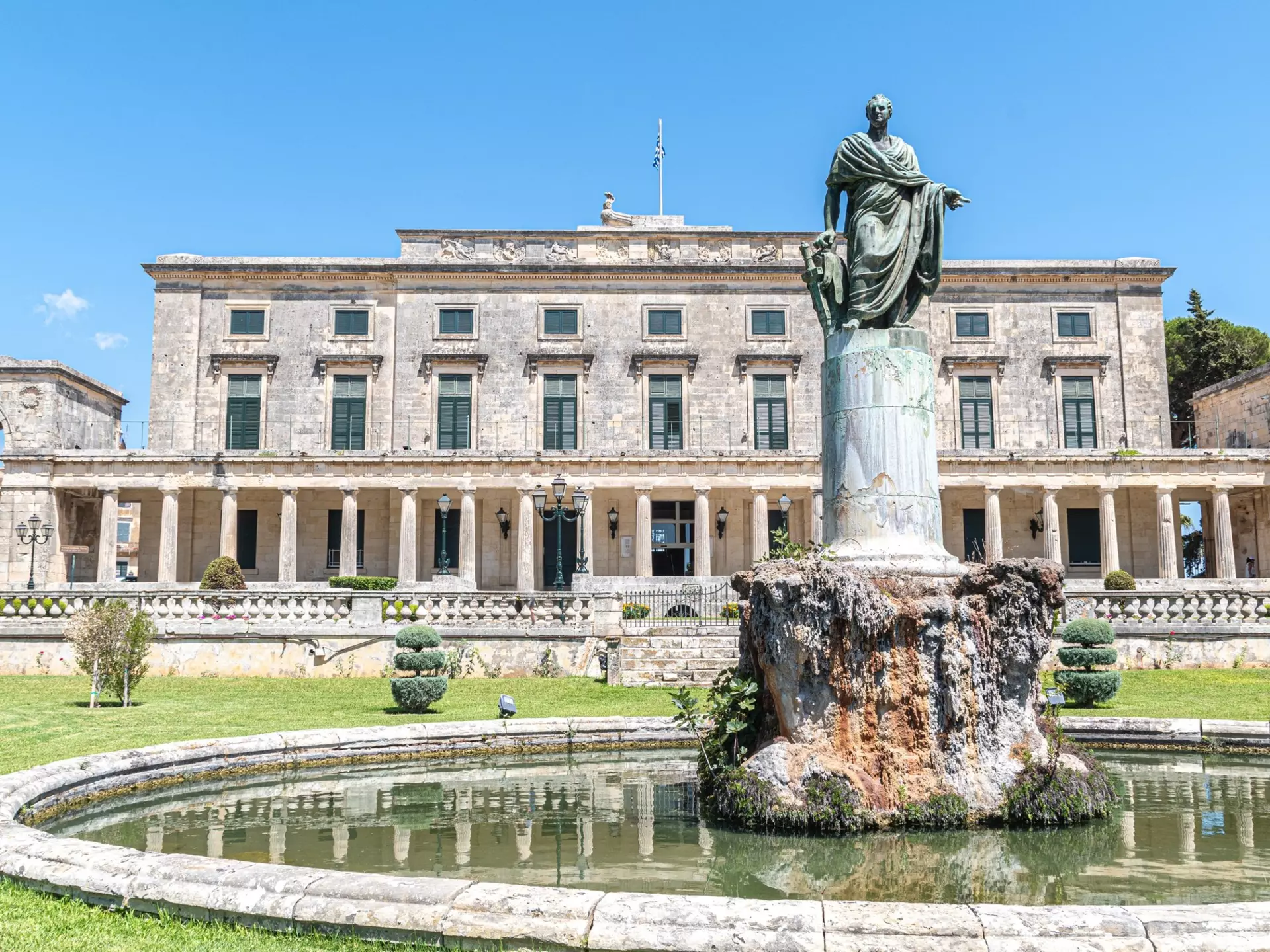 Kerkyra, Greece, 20.08.2021 - The Museum of Asian Art of Corfu is a museum in the Palace of St. Michael and St. George in Kerkyra, Greece, Ionian Islands, License Type: media, Download Time: 2025-12-09T22:53:16.000Z, User: LP_YKhanna, Editorial: true, purchase_order: 65050 - Digital Destinations and Articles, job: LP, client: App Content, other: Yuvraj Khanna