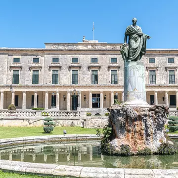 Kerkyra, Greece, 20.08.2021 - The Museum of Asian Art of Corfu is a museum in the Palace of St. Michael and St. George in Kerkyra, Greece, Ionian Islands, License Type: media, Download Time: 2025-12-09T22:53:16.000Z, User: LP_YKhanna, Editorial: true, purchase_order: 65050 - Digital Destinations and Articles, job: LP, client: App Content, other: Yuvraj Khanna