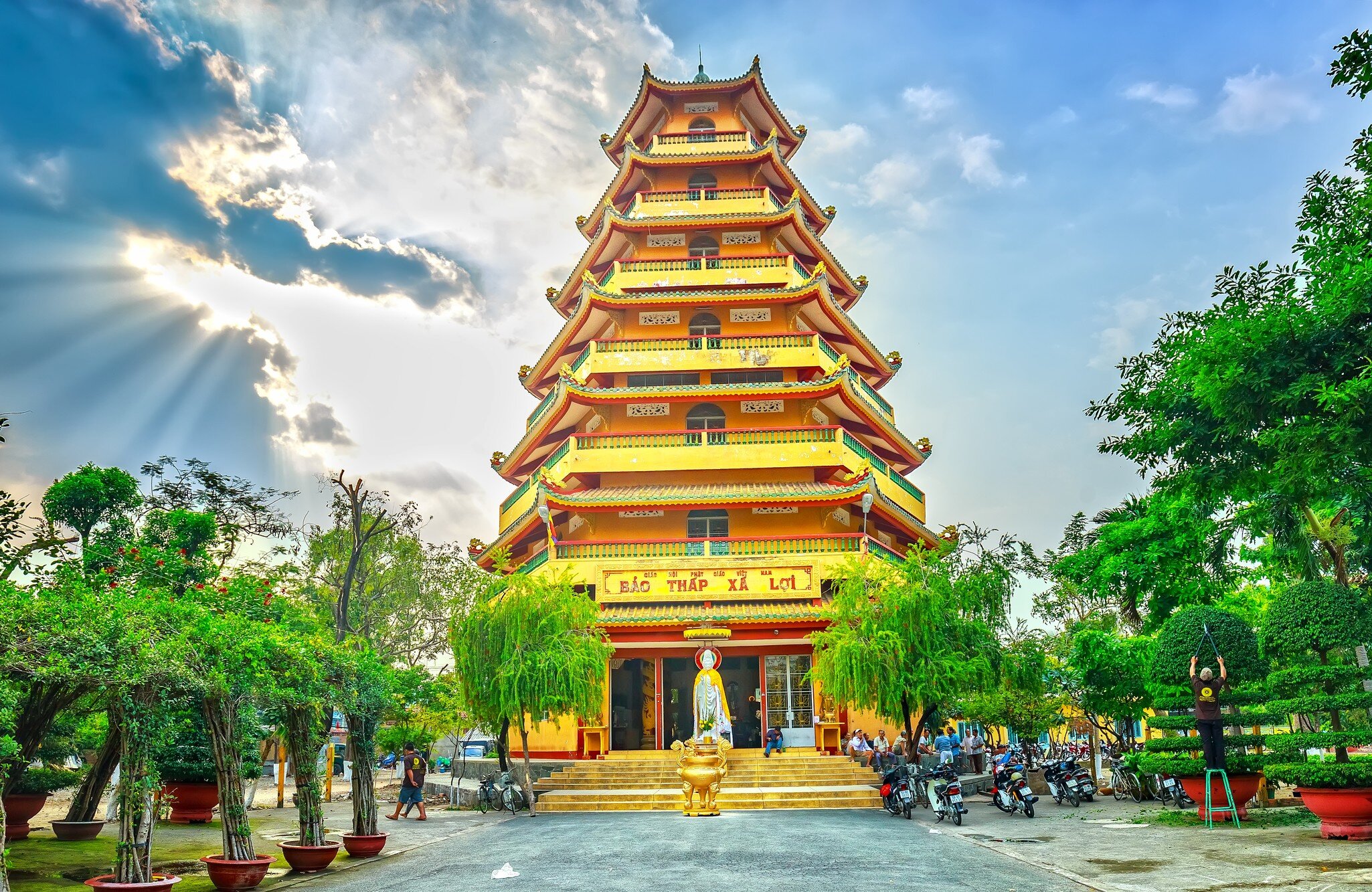 Ho Chi Minh City, Vietnam - January 17th, 2015: Giac Lam Pagoda