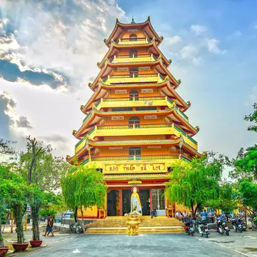 Ho Chi Minh City, Vietnam - January 17th, 2015: Giac Lam Pagoda