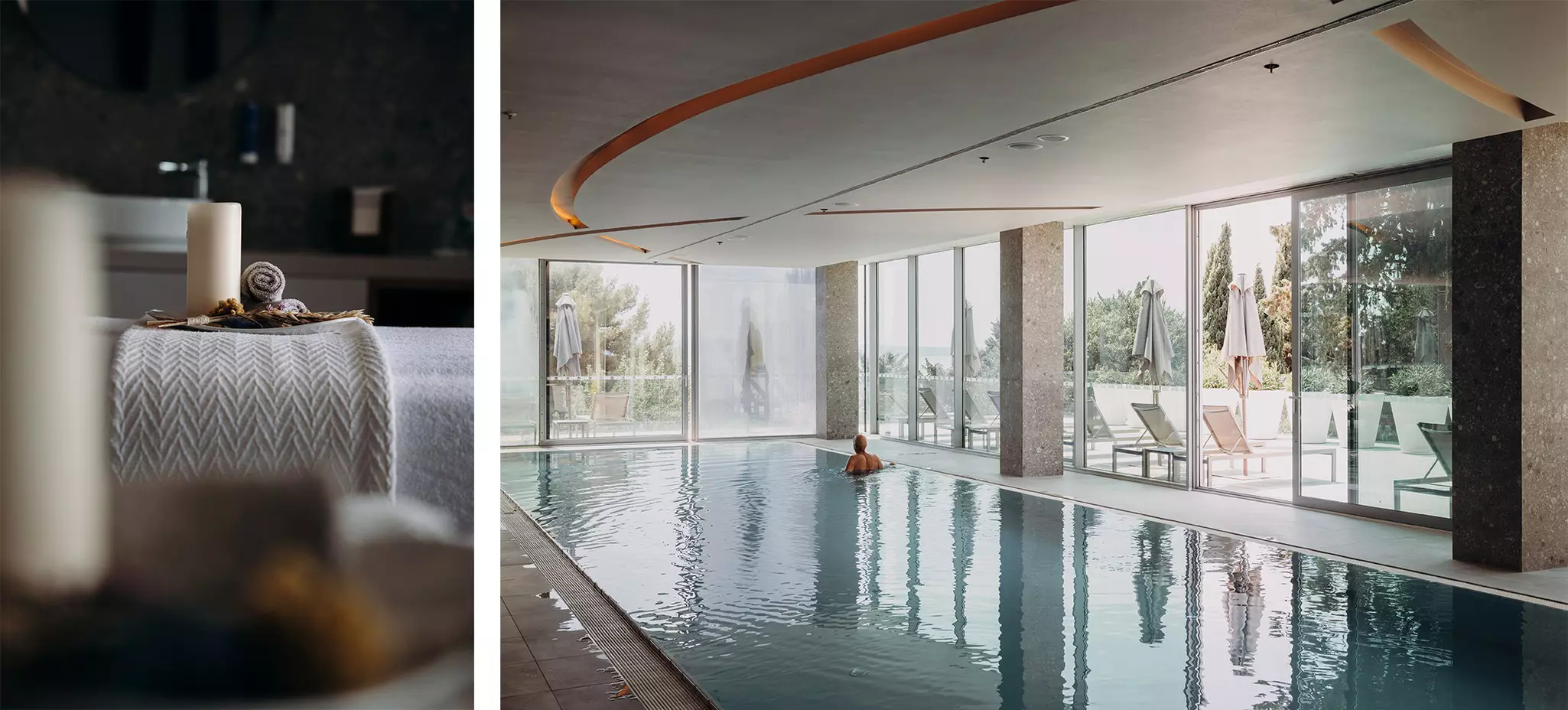 The spa and indoor pool at Radisson Blu Resort & Spa, Split