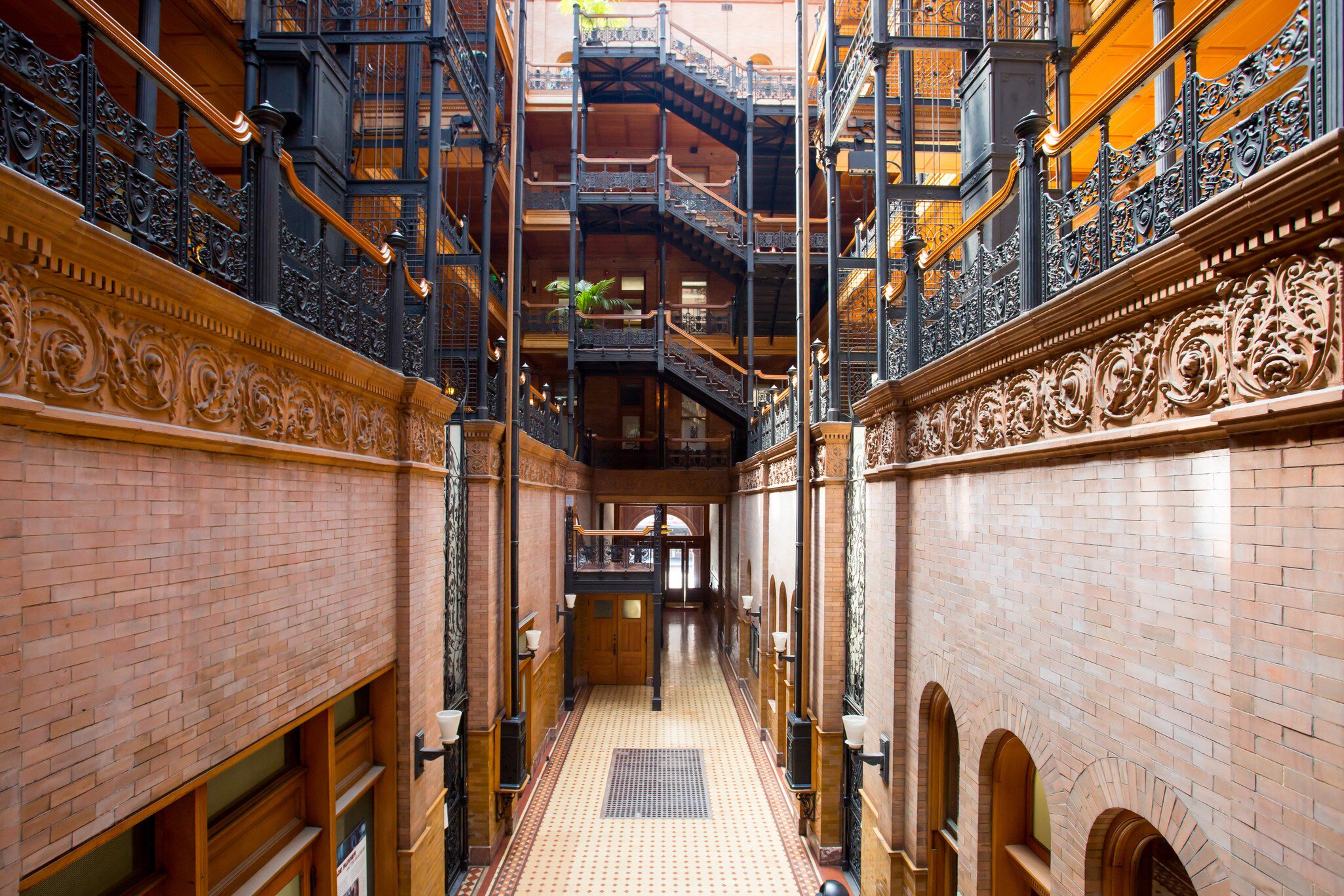 Los Angeles, USA - 14 July, 2014: The iconic art deco interior of the Bradbury Building in Downtown Los Angeles  License Type: media  Download Time: 2023-05-20T07:55:07.000Z  User: claramonitto  Is Editorial: Yes  purchase_order:   