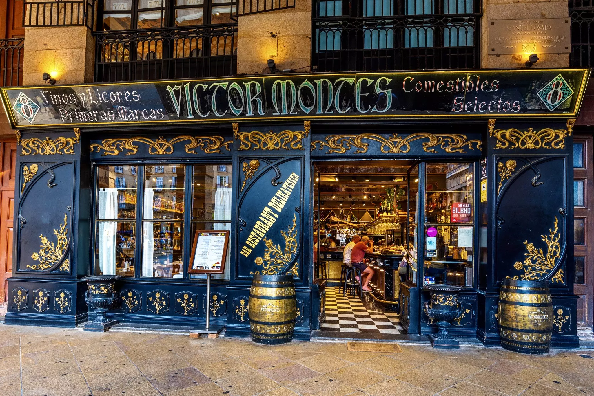 Start your Bilbao food tour at Plaza Nueva, lined with lively restaurants, many of them historic © Shutterstock