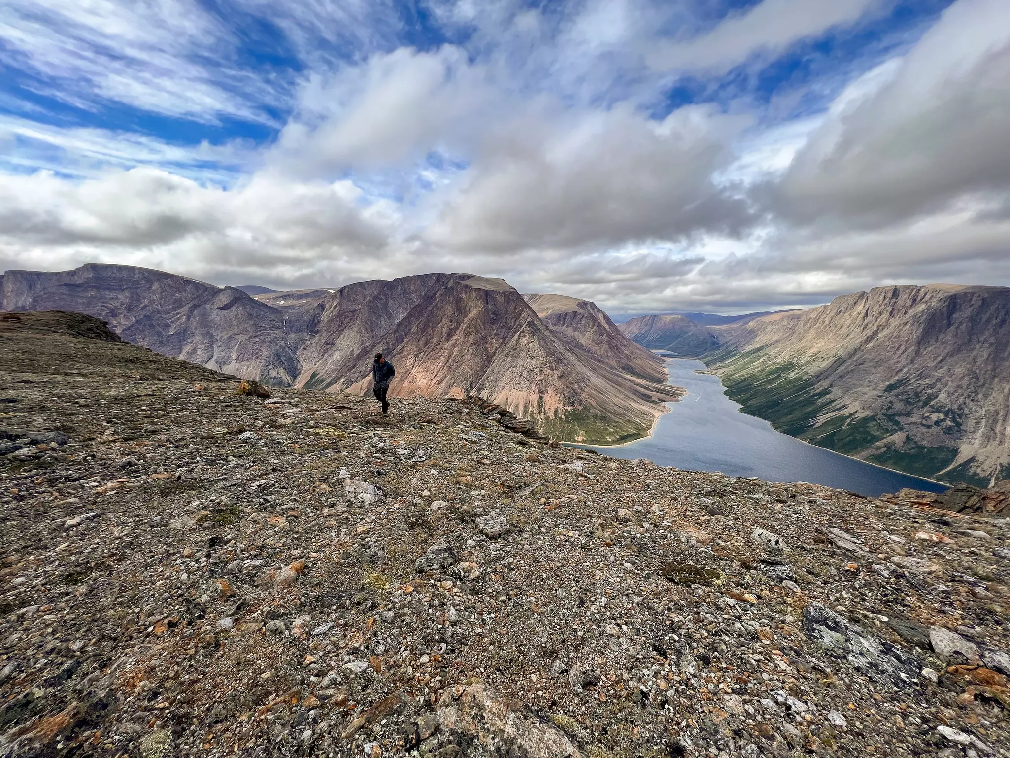 The view from tablelands overlooking North Arm in Torngat Mountains National Park © Liz Beatty