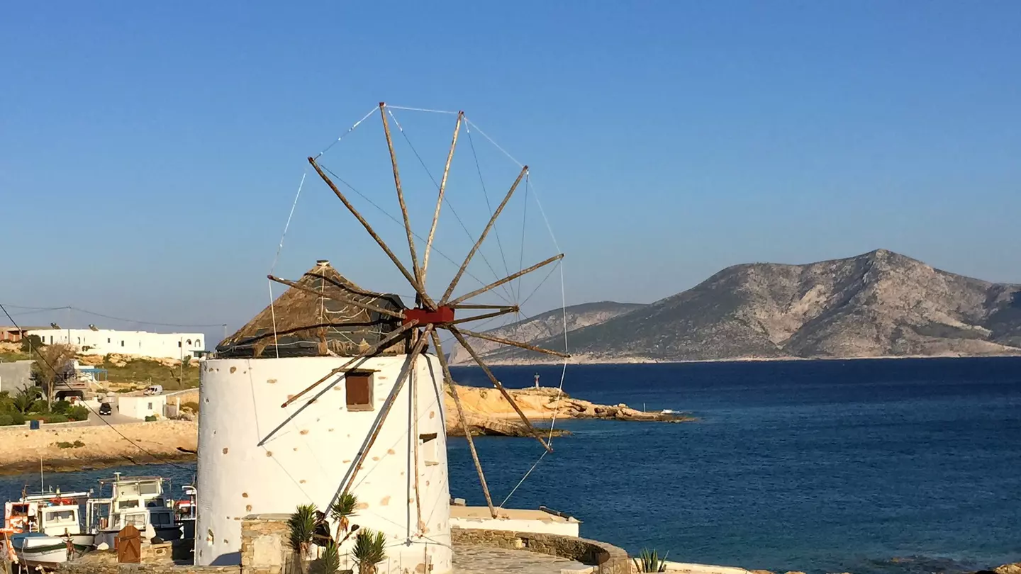 Loutro windmill on Koufonisia island in the Small Cyclades.