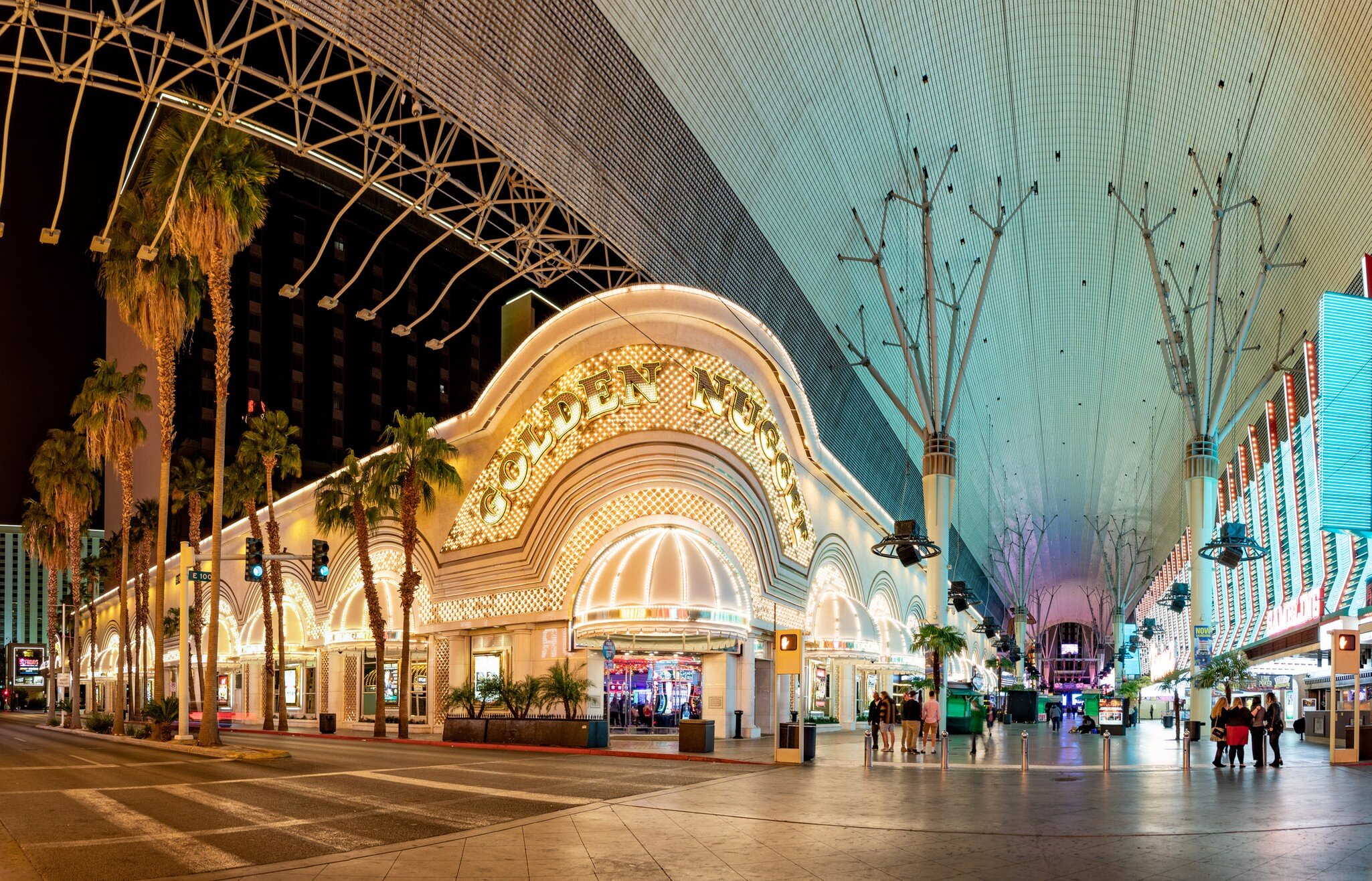 Las Vegas, USA - March 11, 2019: casino golden Nugget by night in Fremont street in Las Vegas, USA.
1363548812