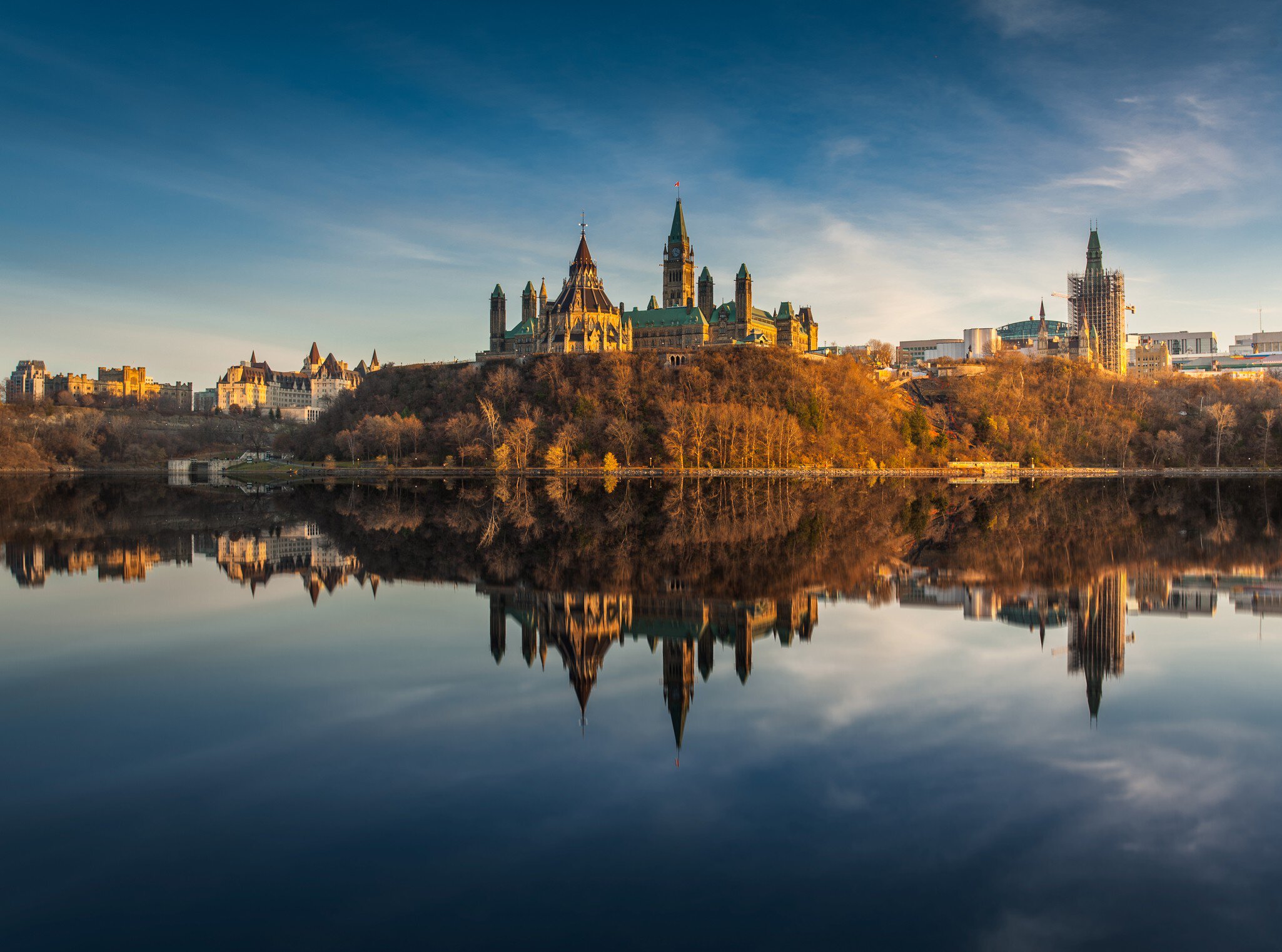 The Golden Parliament hill