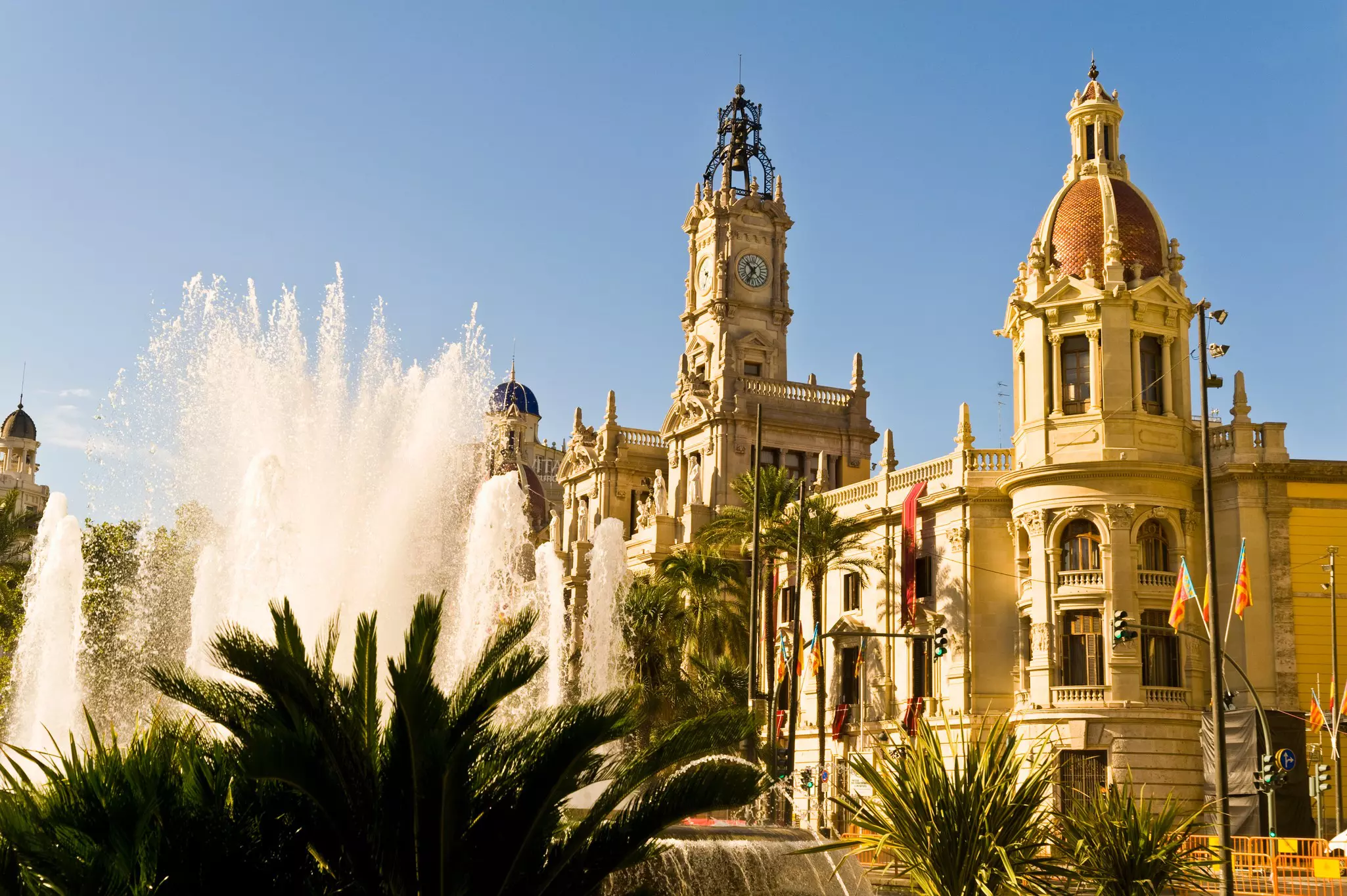 Town Hall, Plaza del Ayuntamiento, Valencia, Spain