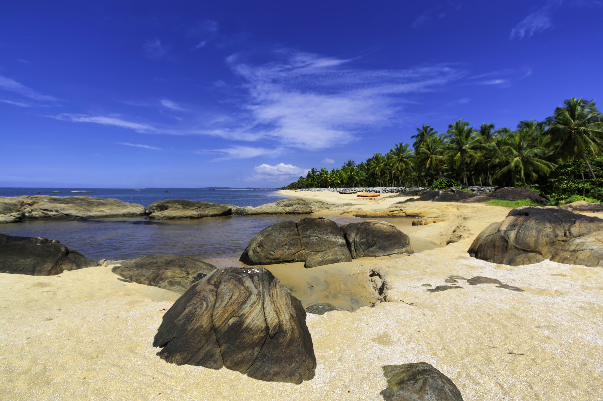 Kappad beach has a place in history of India, near Calicut, India, where the Portuguese explorer Vasco Da Gama landed on May 27, 1498.