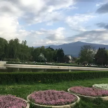 Sofia's vast Yuzhen Park, filled with ponds and shady pathways.
