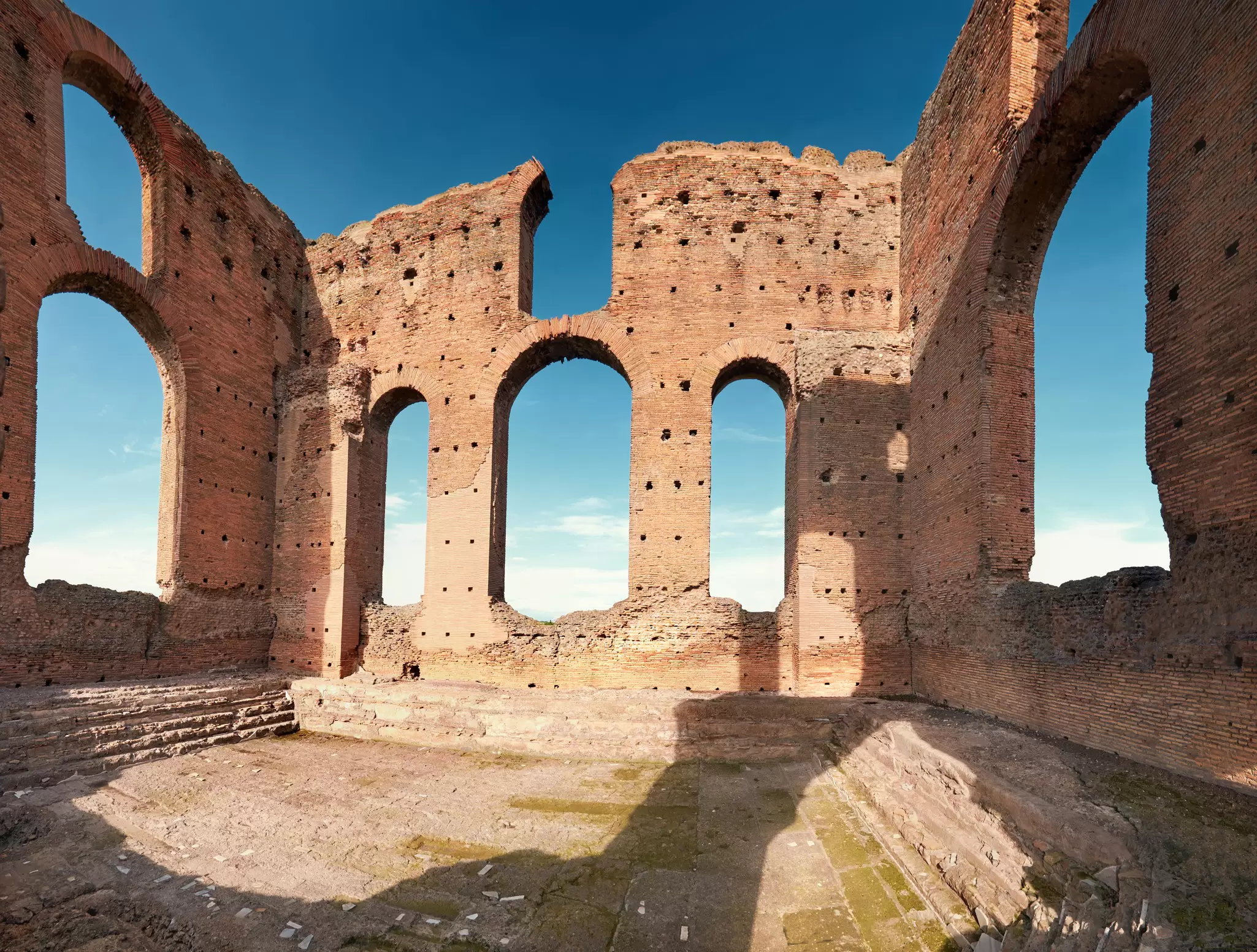 Ruins of the Villa dei Quintili on the Via Appia Antica in Rome, Italy.