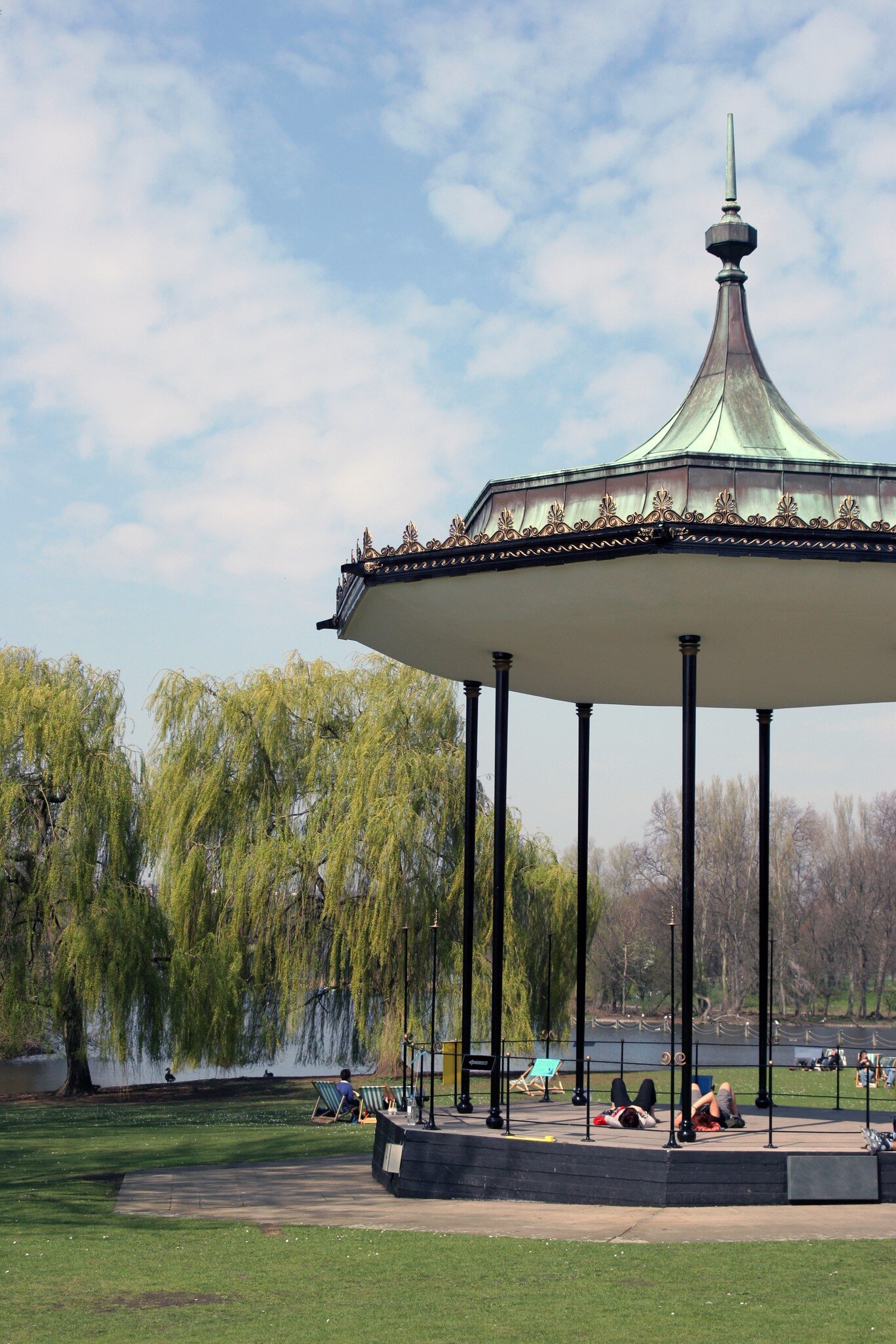View of the Bandstand at Regent's Park in London, UK.