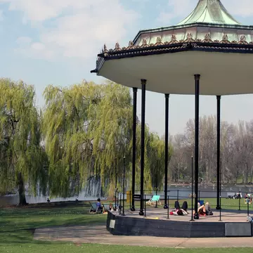 View of the Bandstand at Regent's Park in London, UK.
