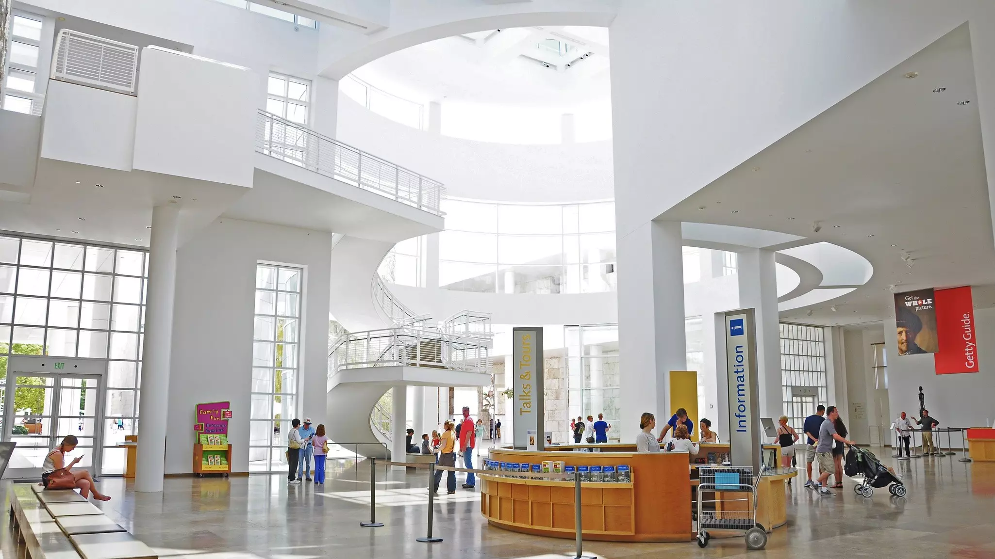 The Getty Center, in Los Angeles, California, is a campus of the Getty Museum and other programs of the Getty Trust.