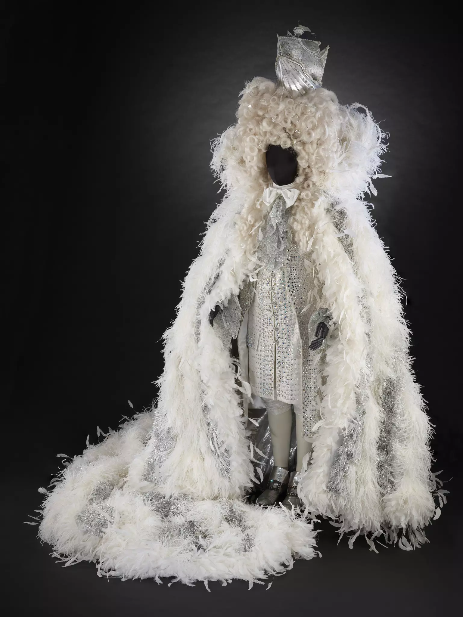 Elton John’s resplendent outfit for his 50th birthday party will be one of the ensembles on display in the exhibition © Victoria and Albert Museum, London