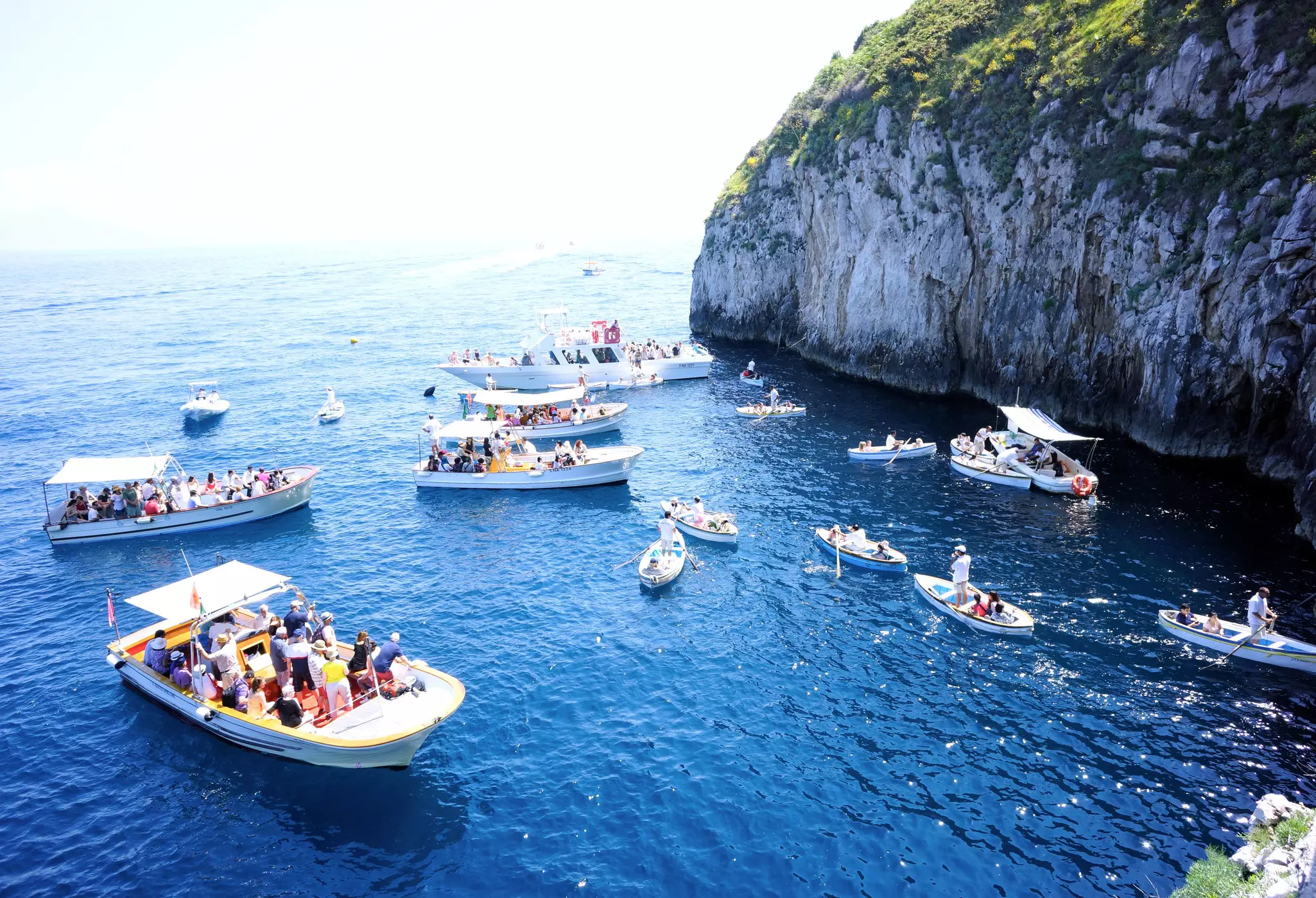 The waters of the Grotta Azzurra of Capri will dazzle boat passengers of all ages © ryan7 / Shutterstock