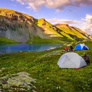 camping out at Ice Lake, Colorado