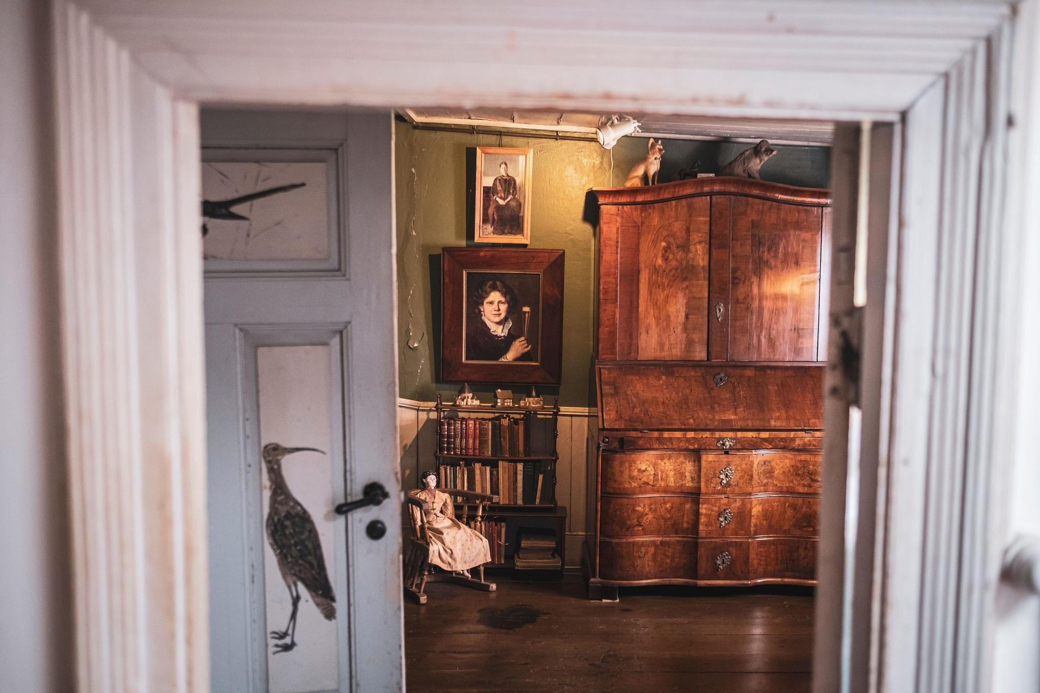 Interior of Anchers Hus, the home of Danish painters Michael and Anna Ancher in Skagen, Denmark.