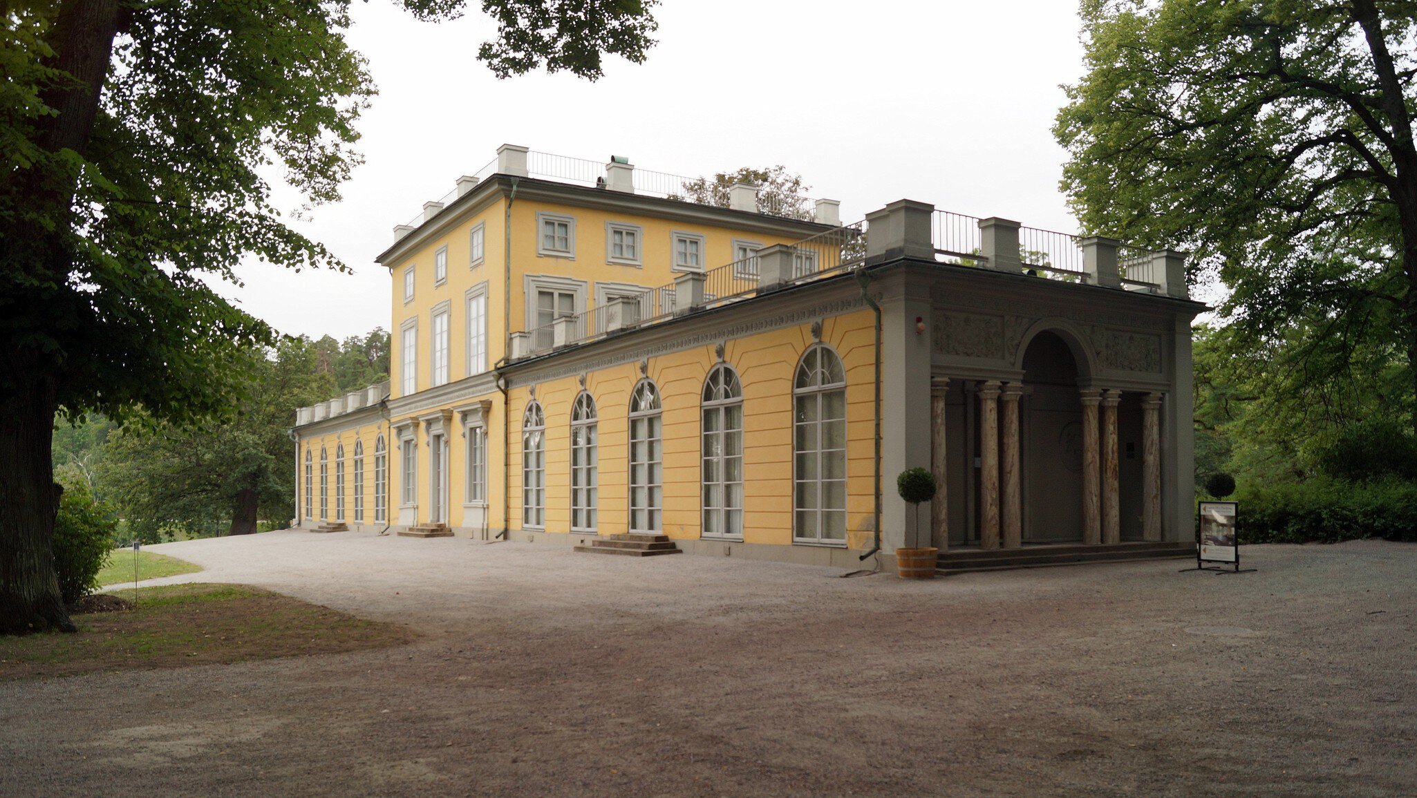 Solna, Stockholm, Sweden - July 12, 2019: Gustav III's Pavilion at the Haga Park on a cloudy day, License Type: media, Download Time: 2026-04-09T09:12:24.000Z, User: esterpyykko45, Editorial: true, purchase_order: 65050 - Digital Destinations and Articles, job: Lonely Planet, client: app content, other: Ester Pyykko