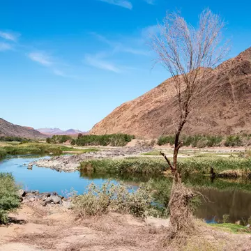 Following the Orange River in Ai-?Ais Richtersveld Transfrontier Park, a peace park straddling the border between South Africa and Namibia.; Shutterstock ID 649045435;