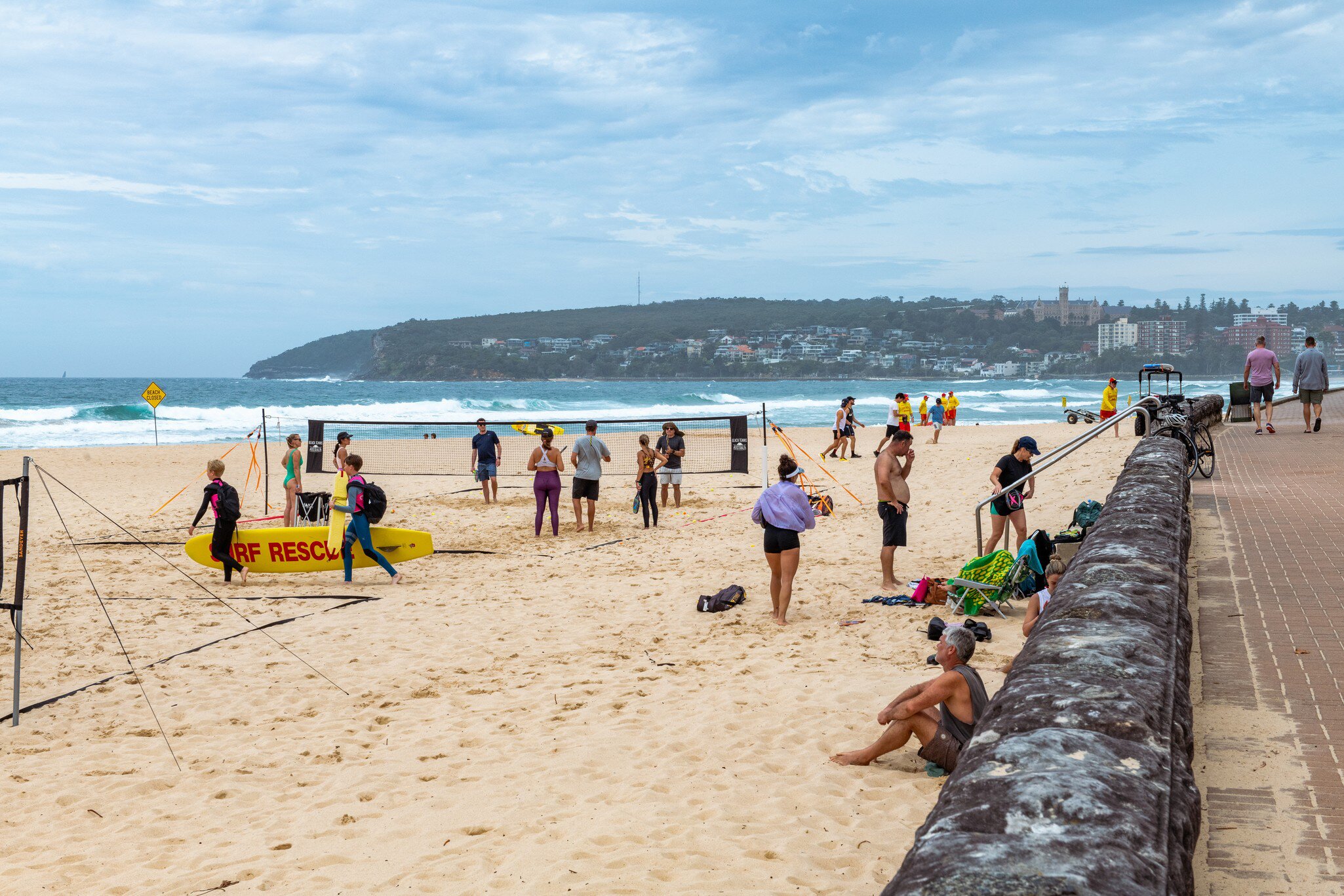 People on Manly Beach. Sydney, Australia. 