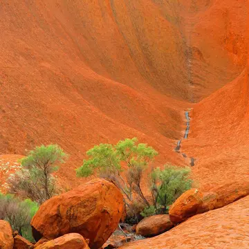 Ayers Rock in the Northern Territory, Australia.