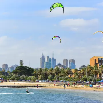 Popular holiday hotspots like St Kilda Beach in Melbourne may only see domestic tourists this year ©Javen/Shutterstock