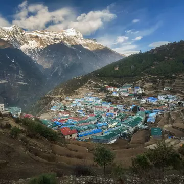View of Namche Bazaar, Nepal
