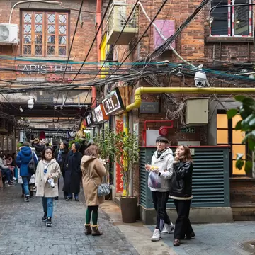 Shanghai - China- February 22 , 2019- View of Tianzifang (Tianzi Fang), a popular tourist arts and crafts enclave in the former French Concession, Shanghai, China. Shanghai is the largest Chinese city
1403704391
ancient, architecture, arts and craft, asia, asian, attractions, bar, building, business, cafe, china, chinese, city, cosmopolitan city, downtown, economics, famous, festivals, houses, landmark, lane, metropolis, neighborhood, new year, pedestrian street, people, restaurant, shanghai, shanghai alley, shop, spring festival, street scene, tianzi, tianzifang, tourism, tourist, tourist attractions, urban, vacation, winter