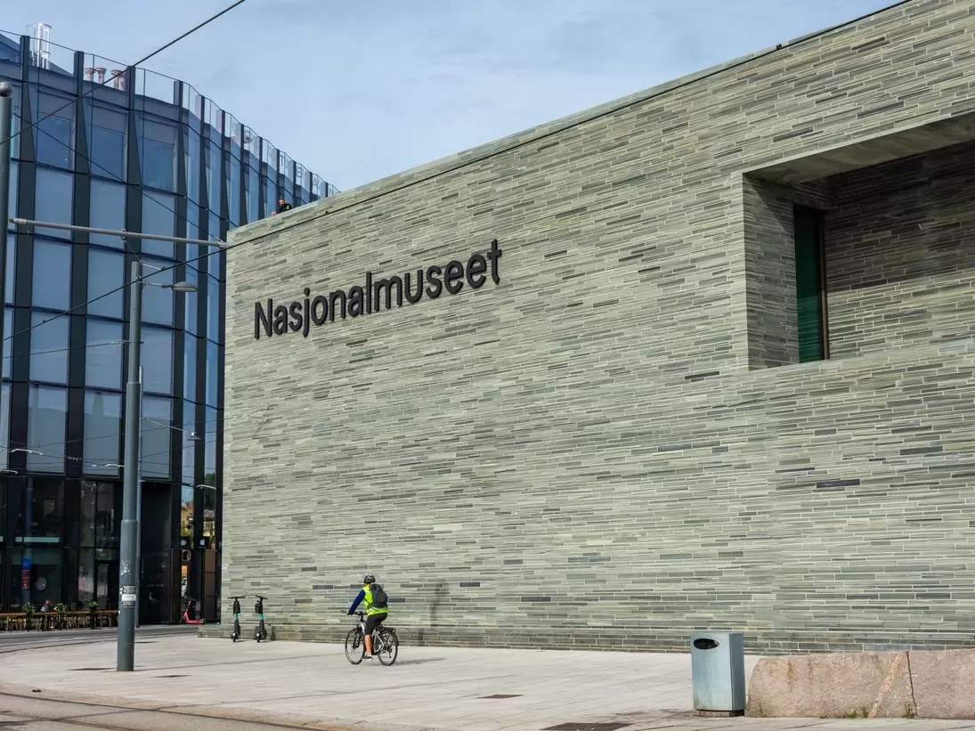 view of the modern National Museum of Norway