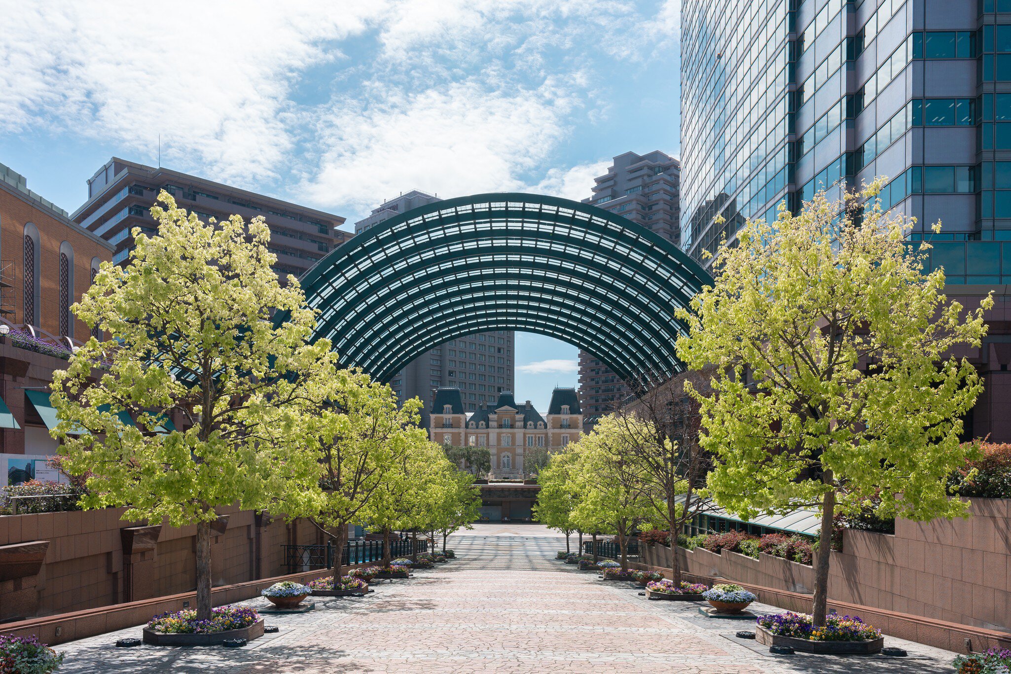 View of Yebisu Garden Place, Tokyo, Japan.