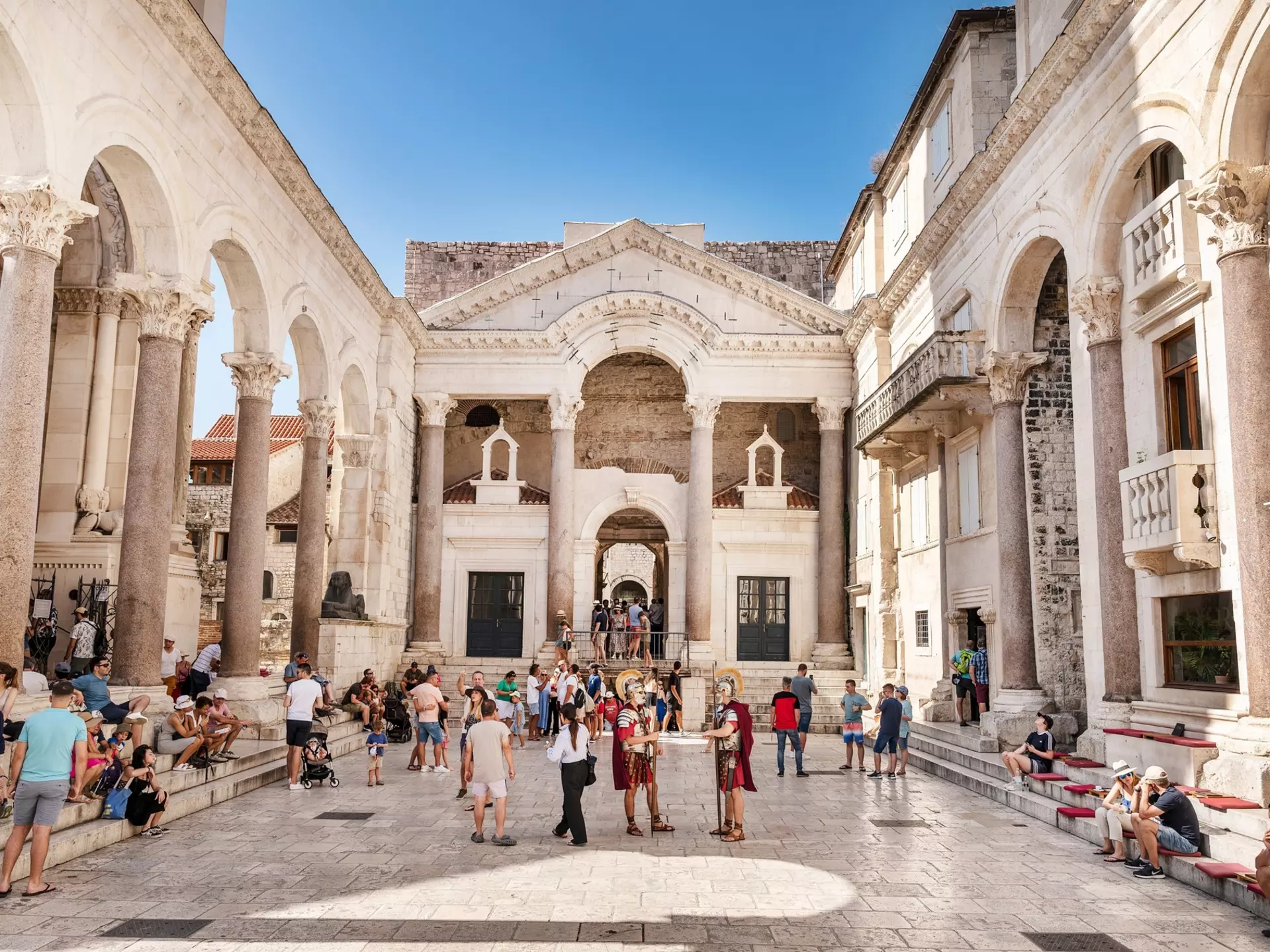 The central square within the Diocletian's Palace 