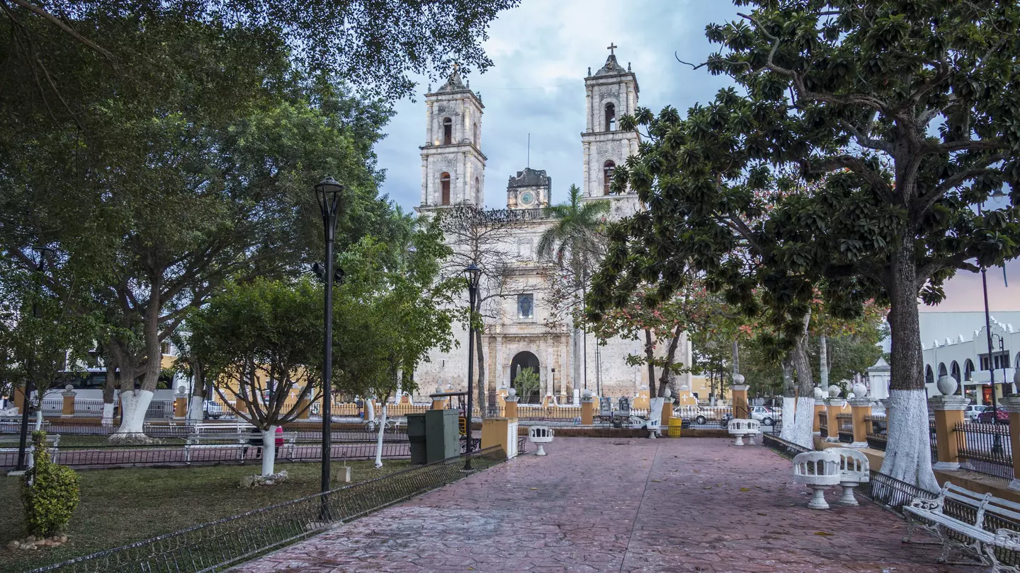 In 1545 Valladolid was built on top of a Mayan religious center known as Zací using stones from the preexisting city. CampPhoto / Getty Images