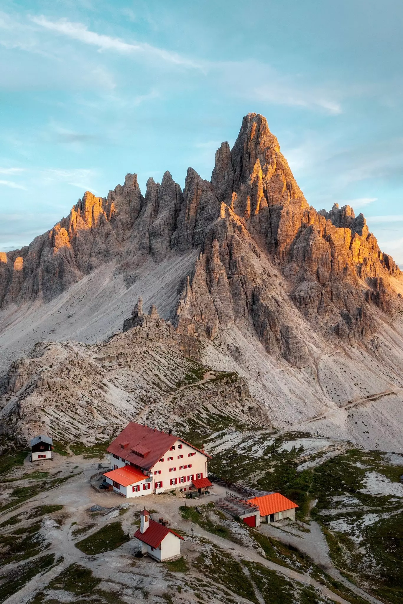 Dreizinnenhütte, Tre Cime di Lavaredo in the Dolomites, Italy