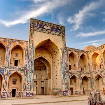 Ulugbek Madrasa, Bukhara, Uzbekista, HDR Image; Shutterstock ID 1544294381; purchase_order: 65050; job: ; client: ; other: