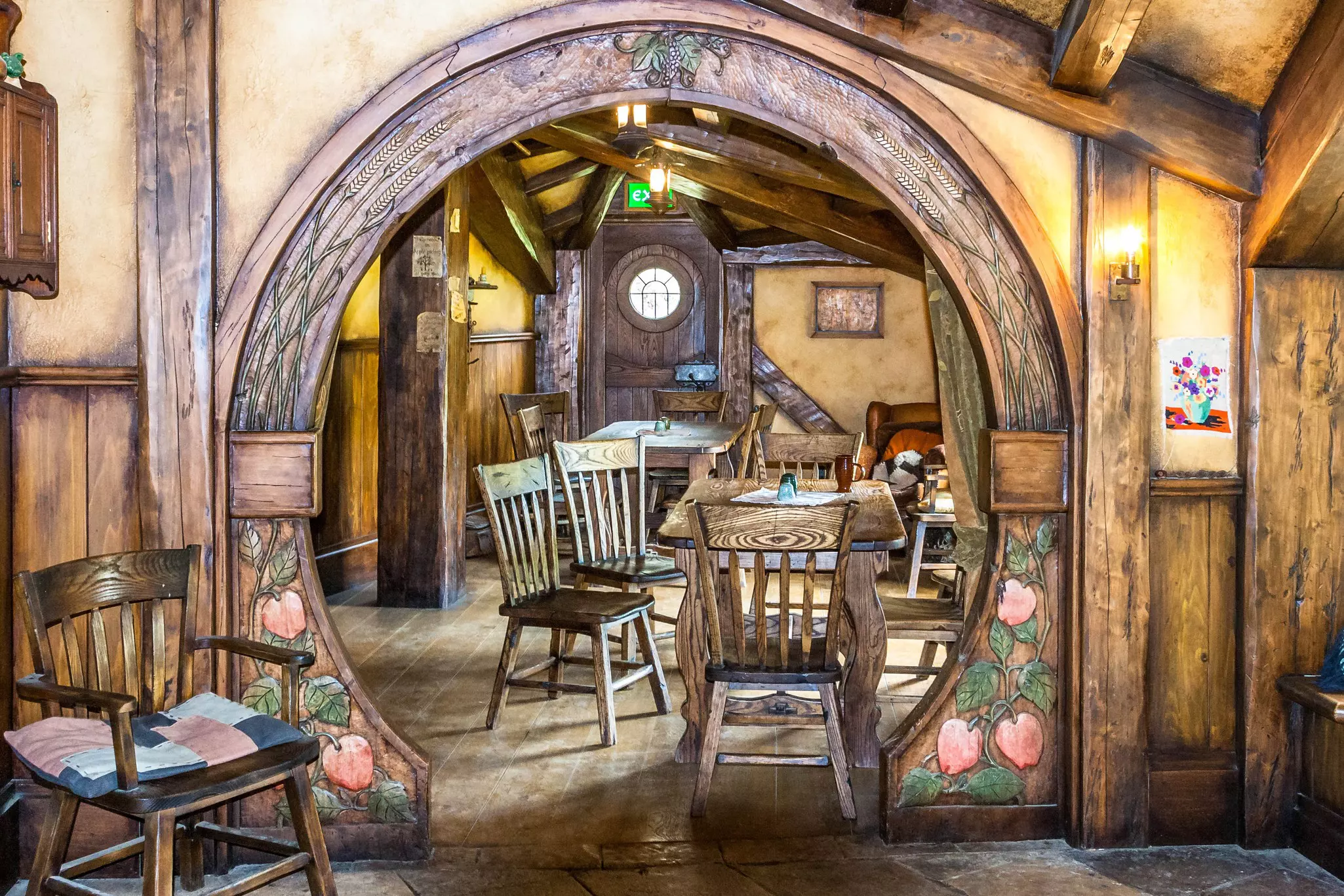 Interior bar in Hobbiton Matamata New Zealand