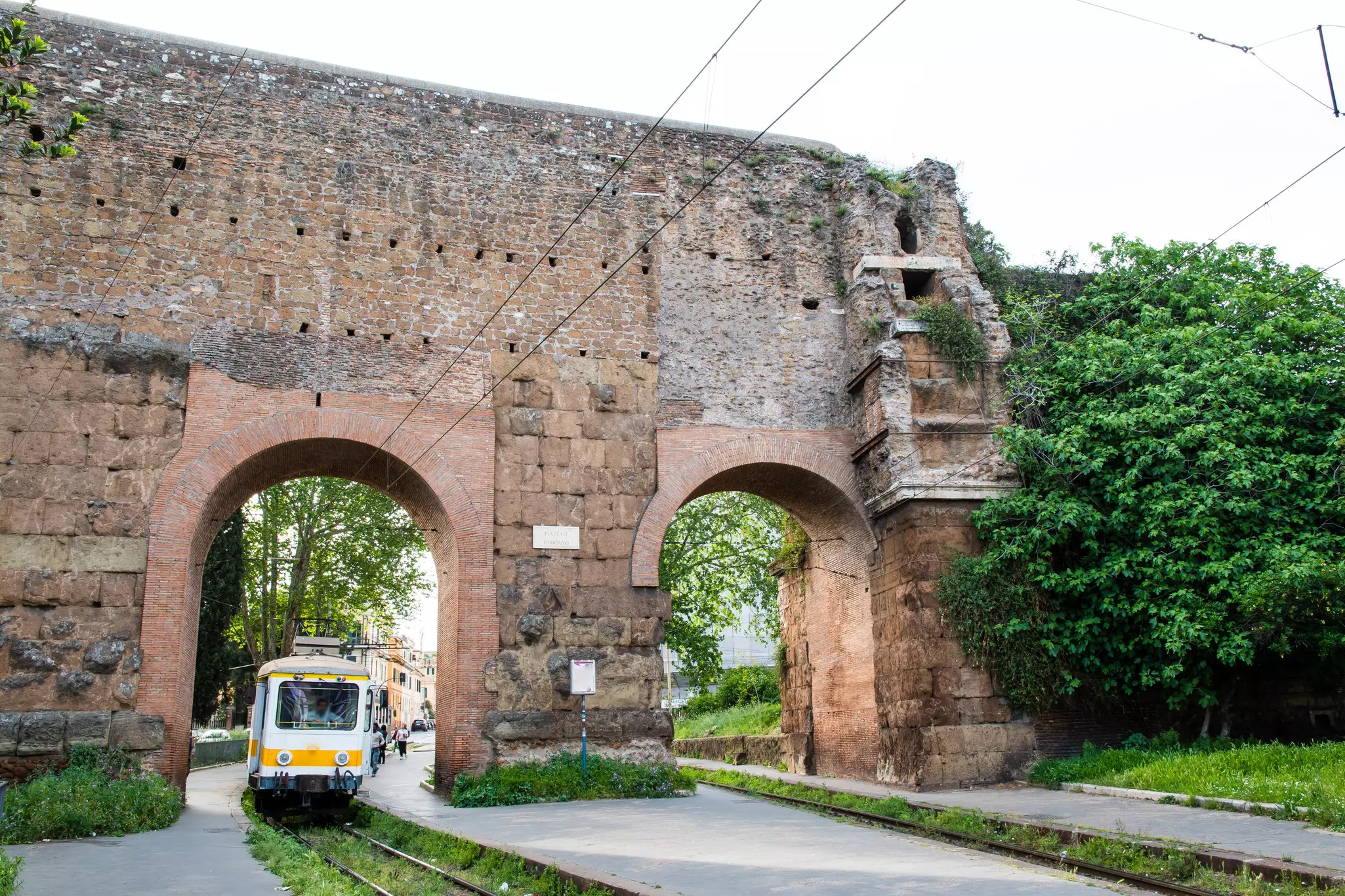 Ancient ruins in Rome (Italy) - Tram at Porta Maggiore, Tasmin Waby