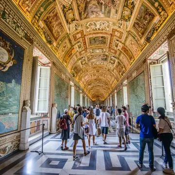 August, 2017: Visitors walk under frescoes in a hallway at the Vatican Museum.
713044405
amazing, ancient, art, artist, artistic, ceiling, city, exhibition, frescoes, gallery, hall, historical, history, indoor, inside, interior, italia, italian, italy, maps, marble, museum, nature, objects, one, people, roma, roman, rome, room, scene, sculpture, sight, spiral, staircase, statue, vatican, vatican-city