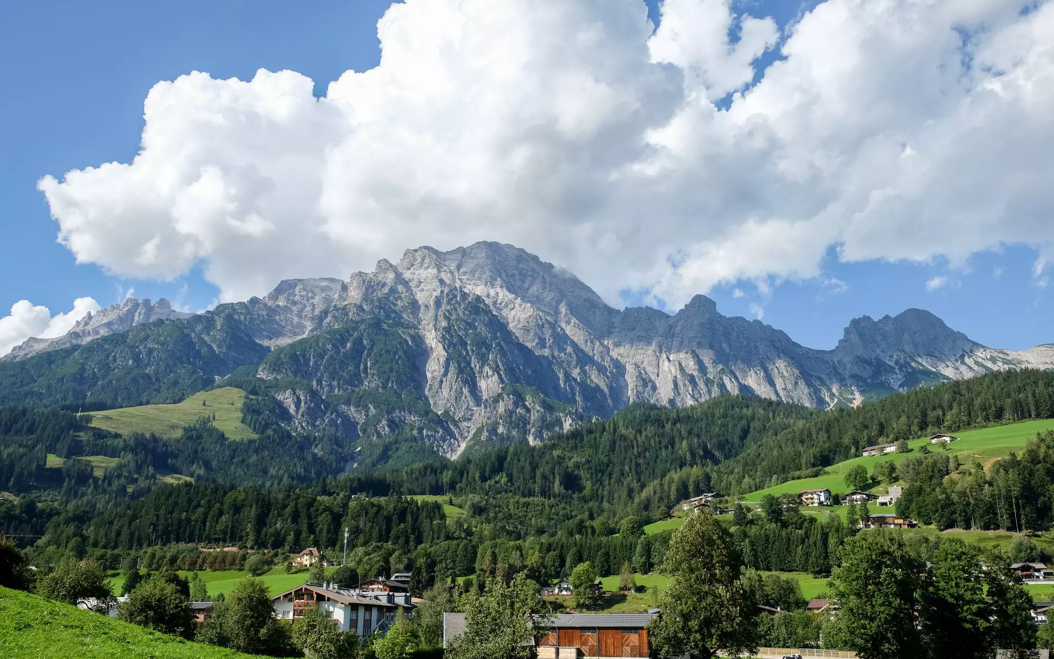 The mountains are everywhere once you arrive in Saalfelden Leogang © Petra Loho / Lonely Planet