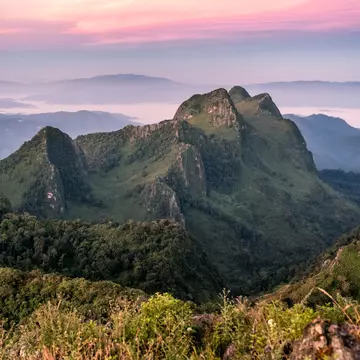 A large mountain range in the north of Thailand.