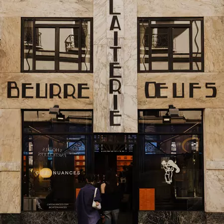 Cafe Nuances in the Latin Quarter, Paris, France.