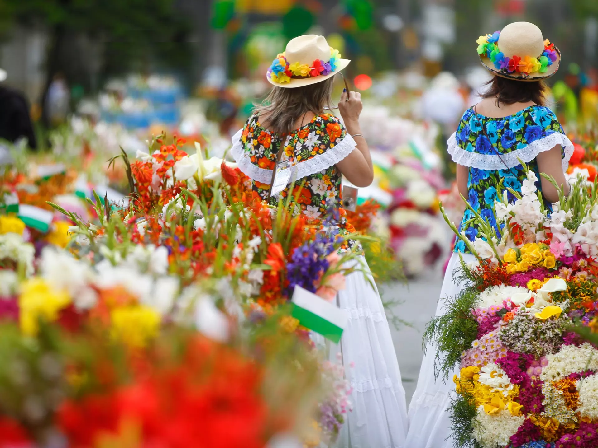 MedellÃ­n, Antioquia/Colombia; july 23 2019; The Feria de las Flores , it is the largest celebration in Medellin. The Silleteros walk the city with their flower arrangements on their back.  License Type: media  Download Time: 2021-10-05T12:22:52.000Z  User: AMccarthy_lonelyplanet  Is Editorial: Yes  purchase_order:   