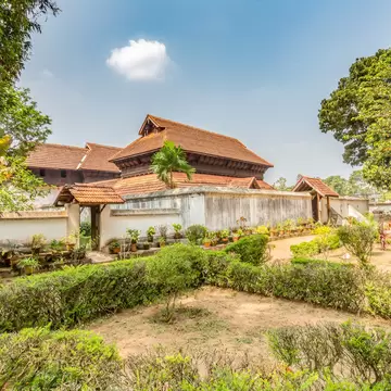  Exterior view of the Krishnapuram Palace in Kerala, India.