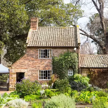 Cook's Cottage in Fitzroy Gardens in Melbourne, Australia. The oldest building in the country built by the parents of the famous explorer James Cook.