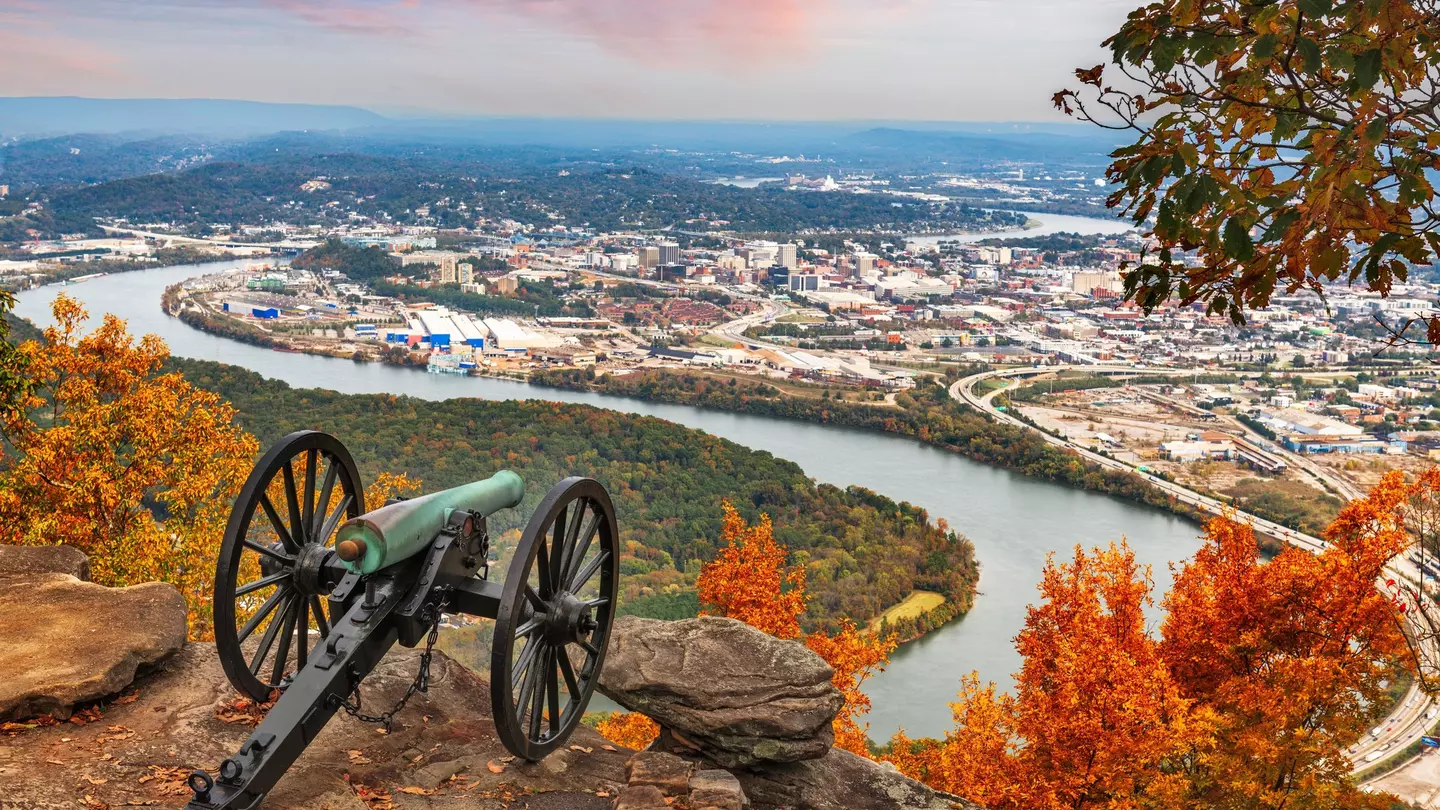 The view from Lookout Mountain. 