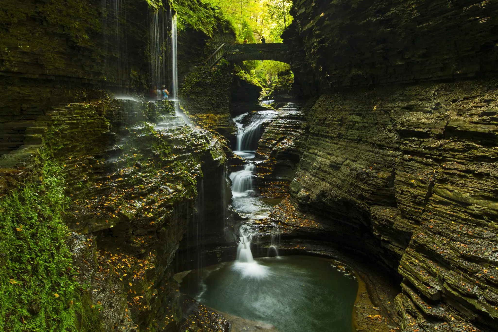 Hiking in Watkins Glen can be challenging, but its beauty is the reward for the effort © Matt Champlin / Getty Images