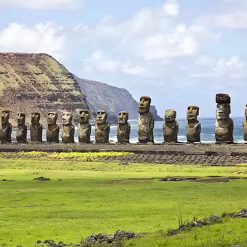 Ahu Tongariki - the largest ahu on Easter Island.