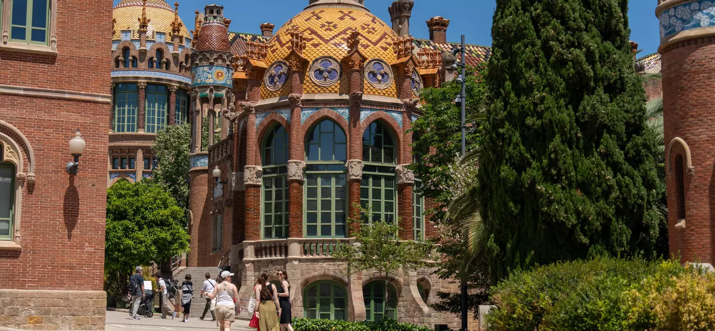 The Recinte Modernista de San Pau is a former hospital was designed by famous Catalan architect Lluís Domènech i Montaner.